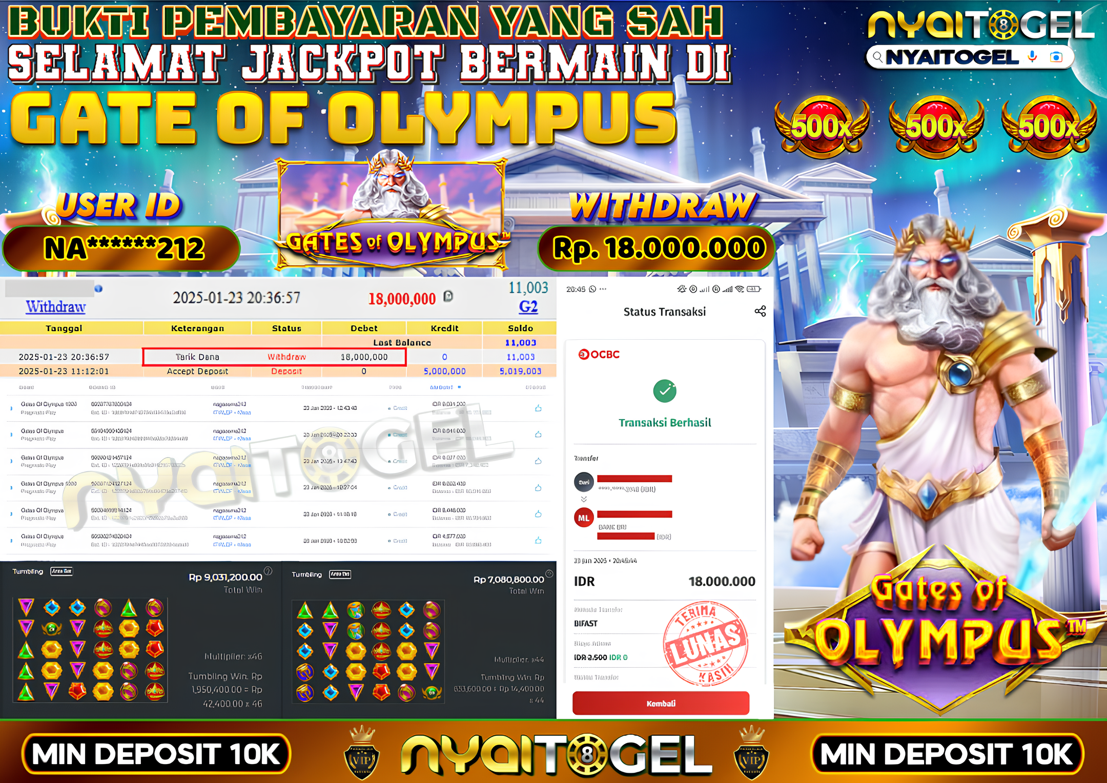 NYAITOGEL Bukti Jackpot Slot