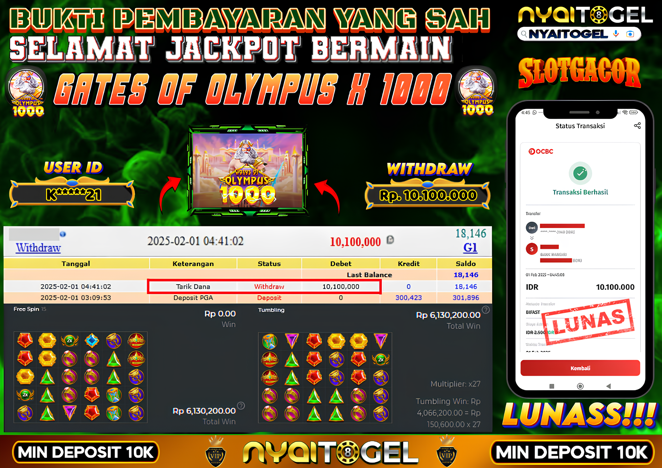 NYAITOGEL Bukti Jackpot Slot