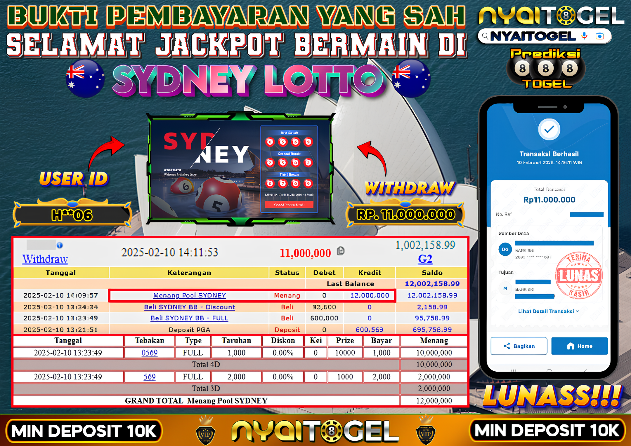 NYAITOGEL Bukti Jackpot Togel