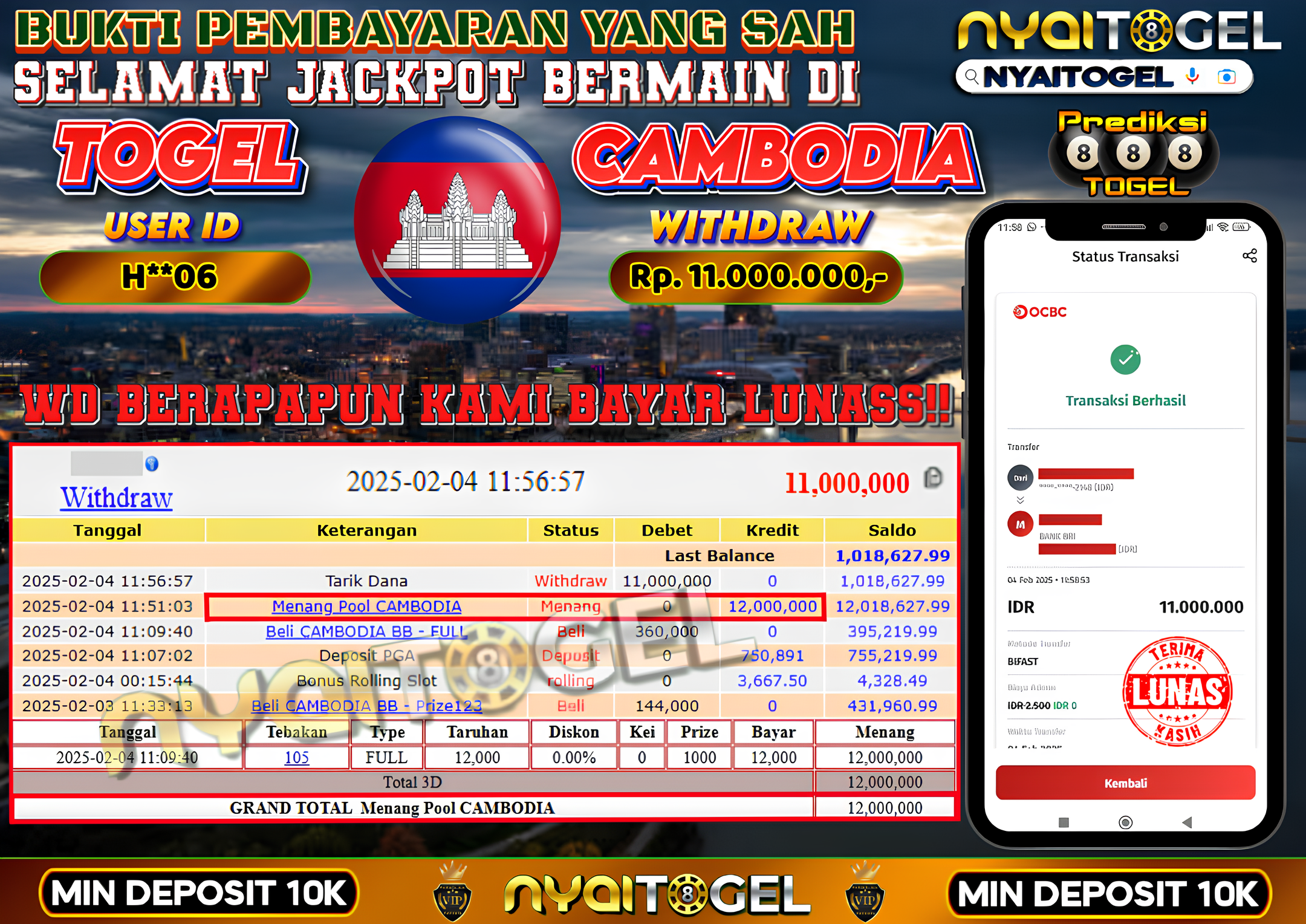 NYAITOGEL Bukti Jackpot Togel