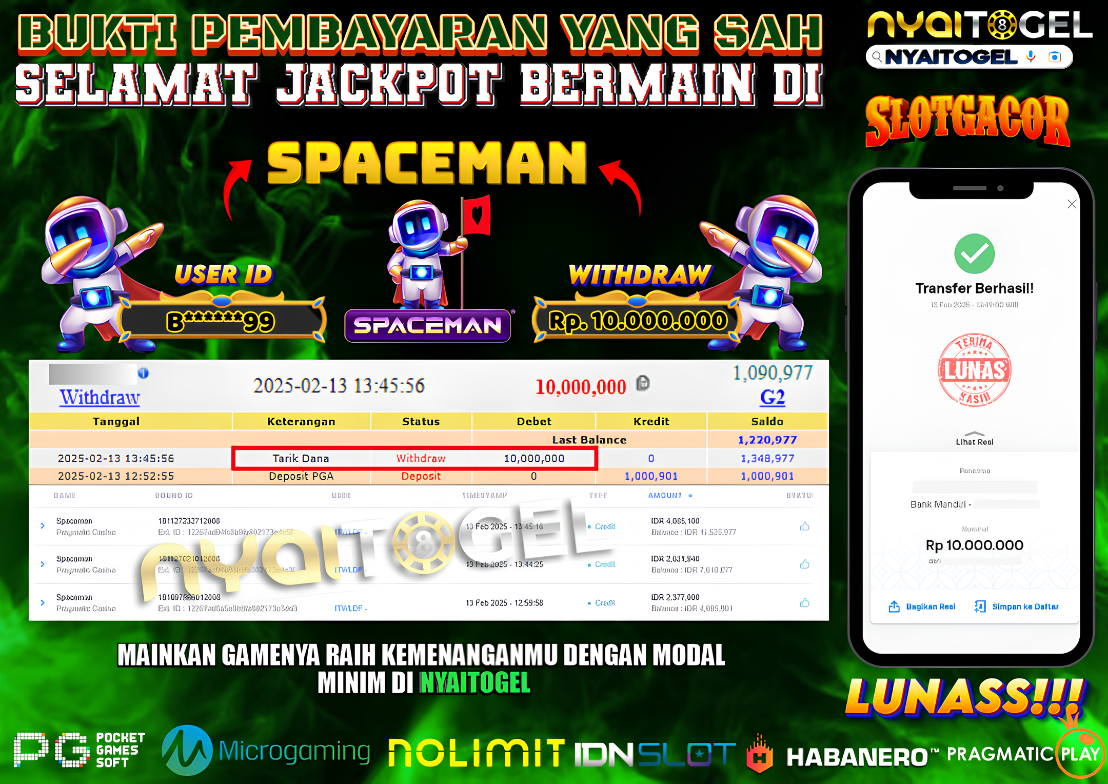 NYAITOGEL Bukti Jackpot Slot