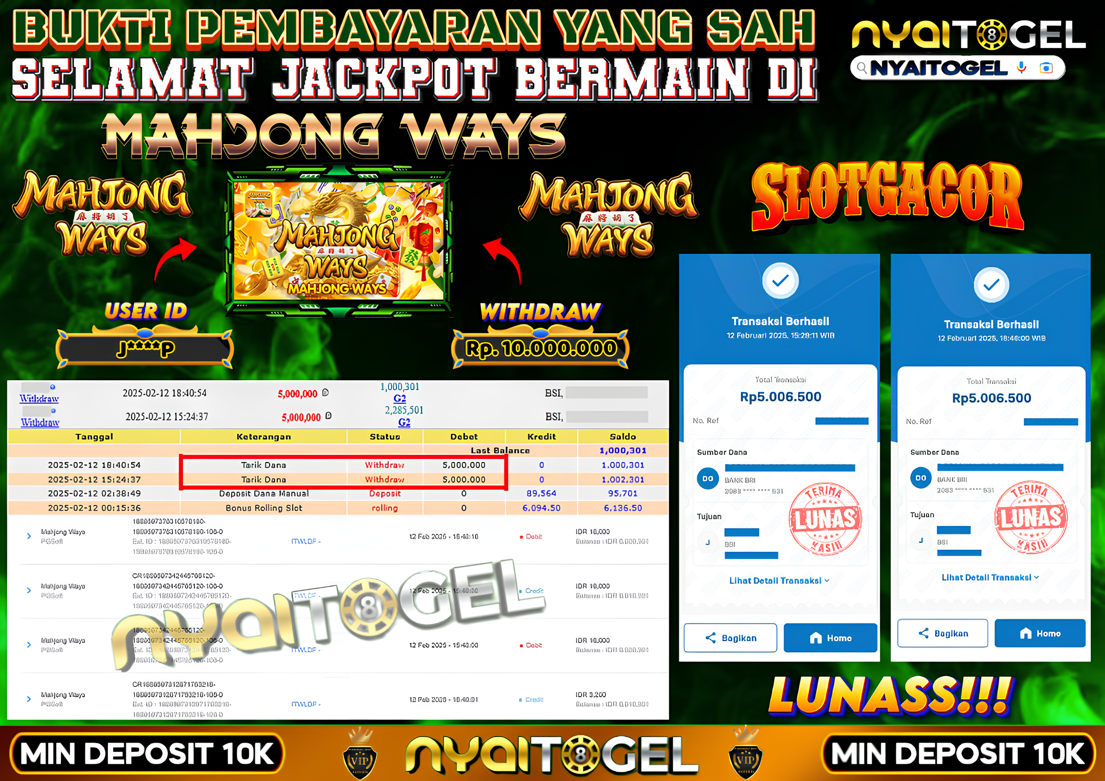 NYAITOGEL Bukti Jackpot Slot