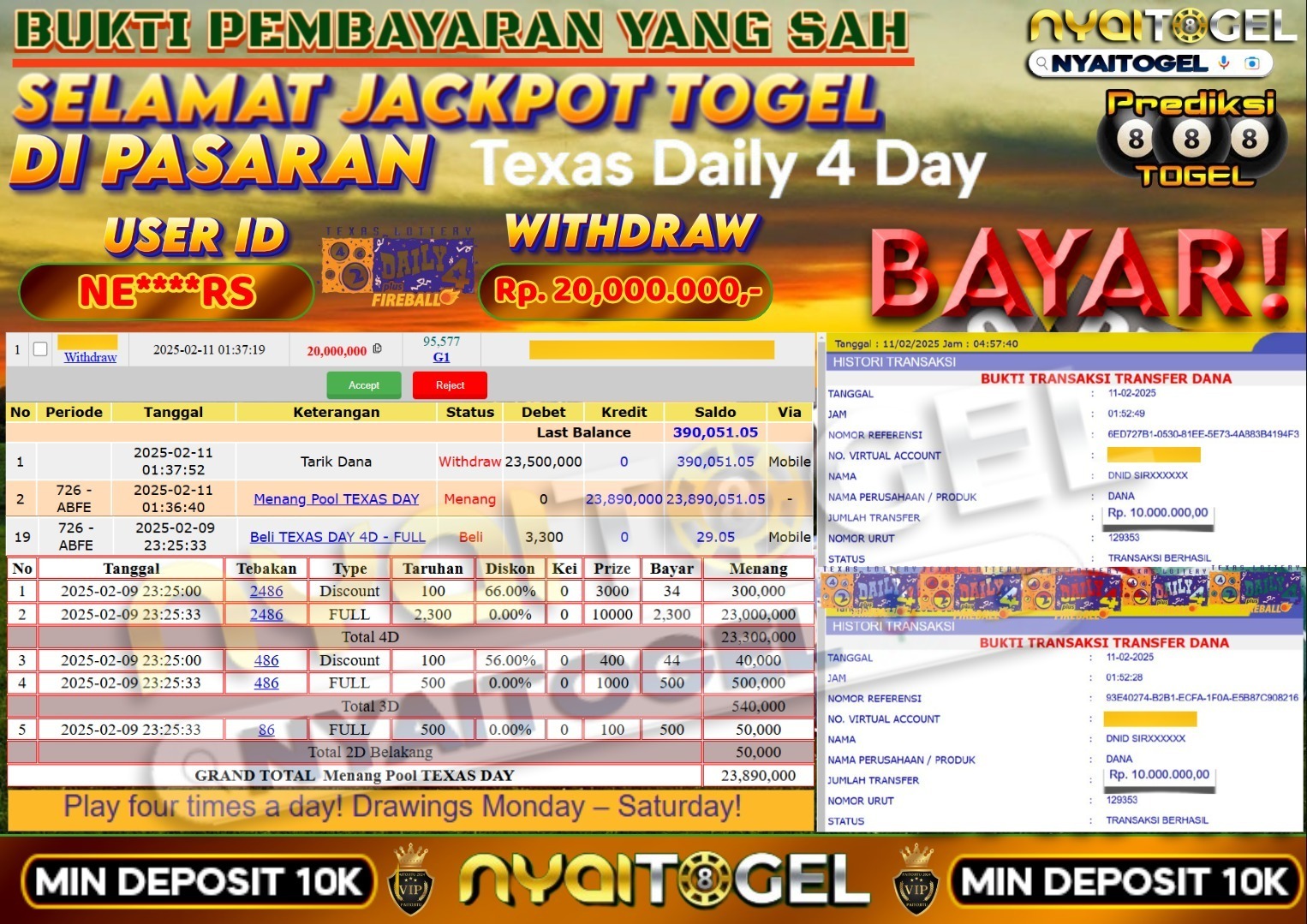 bukti jp togel