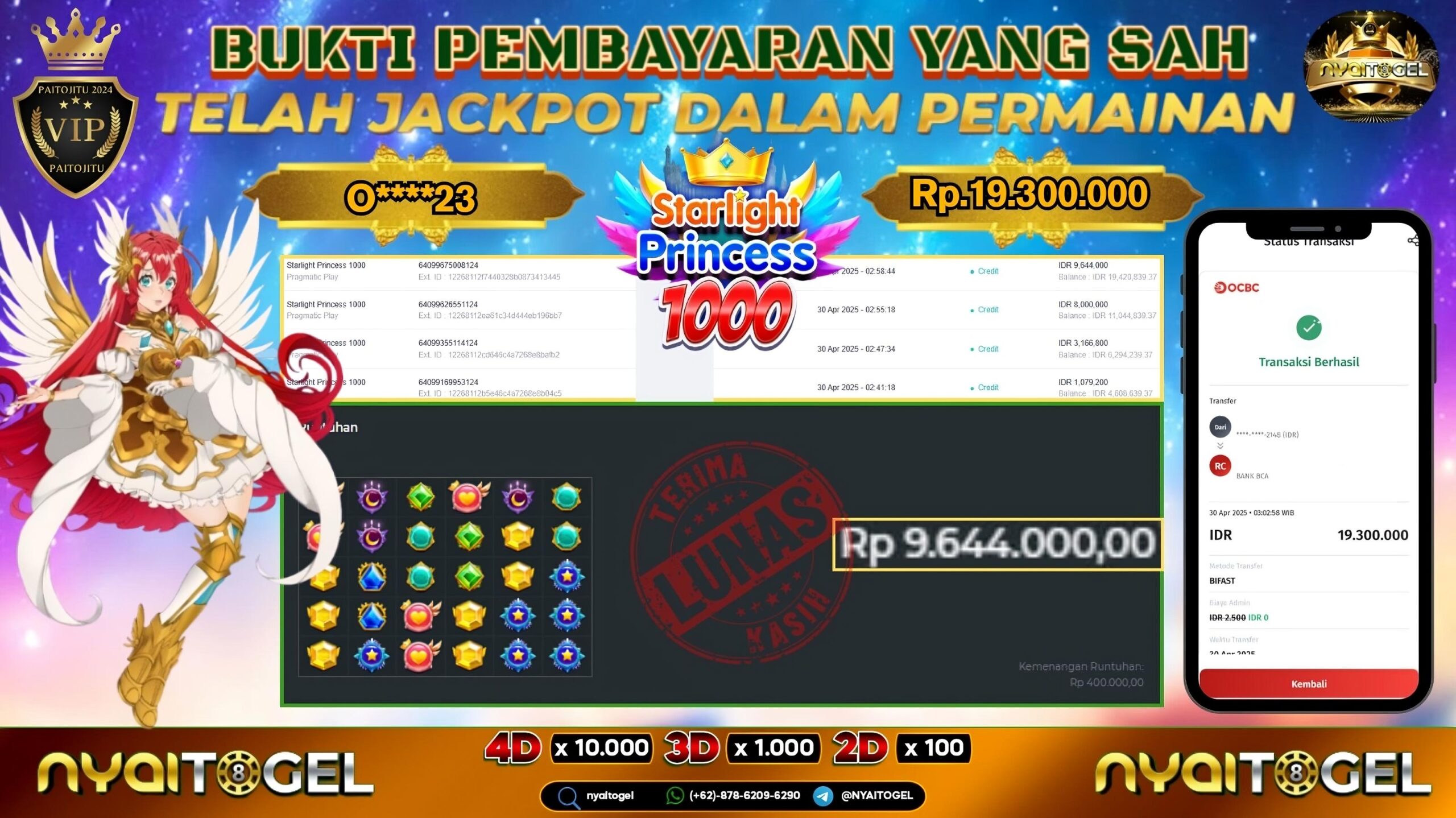 bukti jp slot