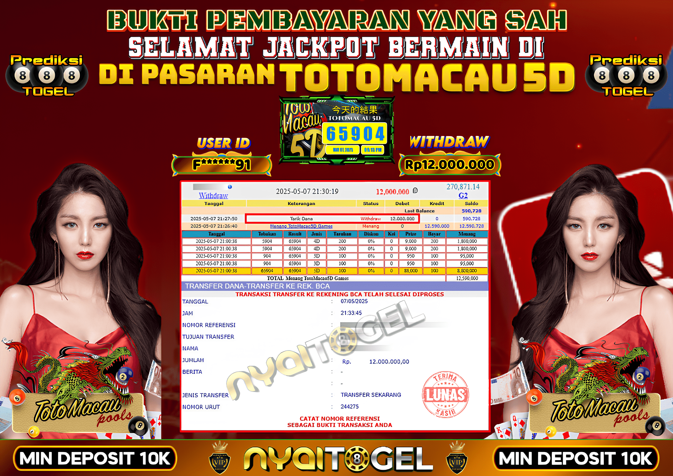 NYAITOGEL Bukti Jackpot Togel 