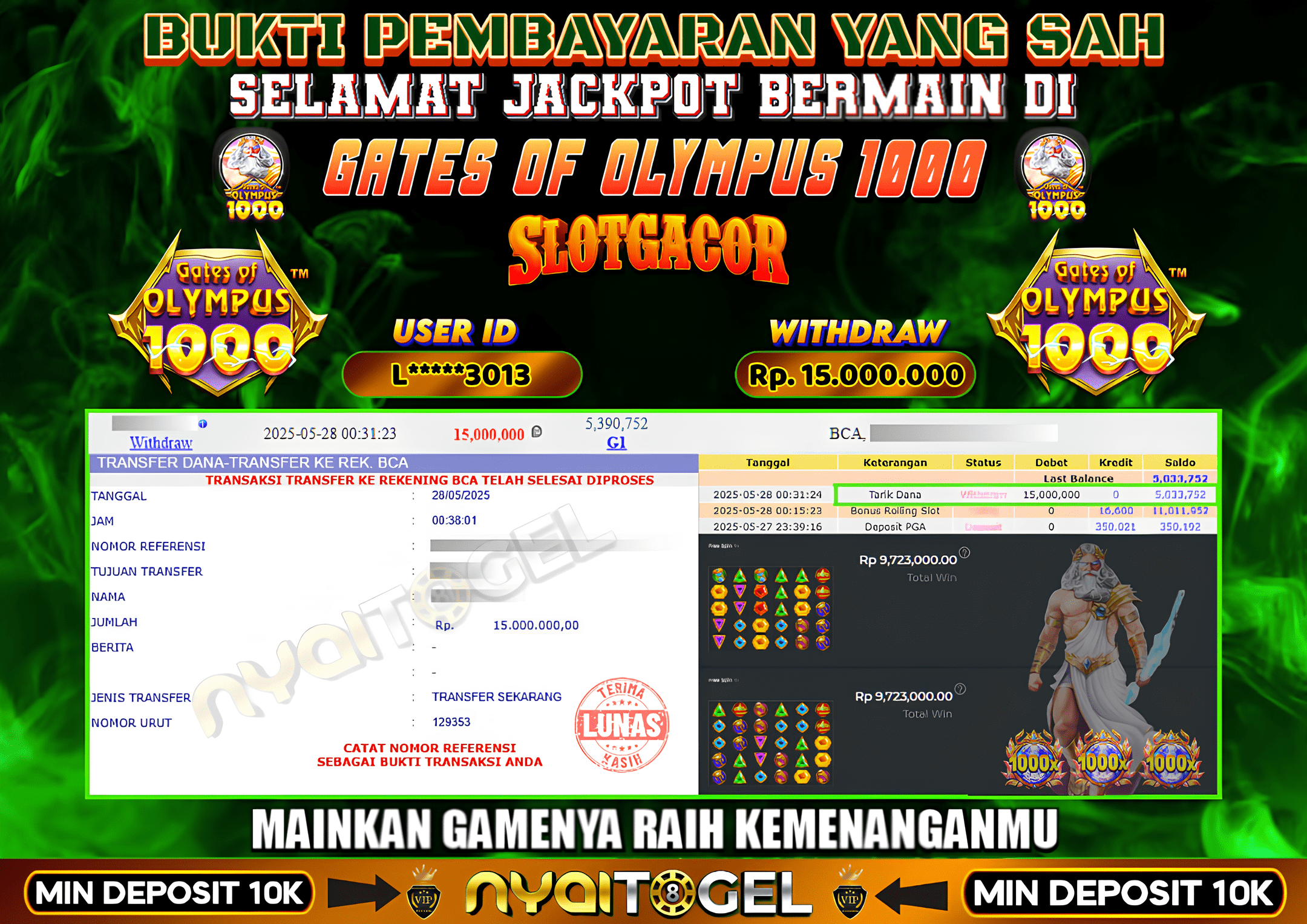 NYAITOGEL Bukti Jackpot Slot