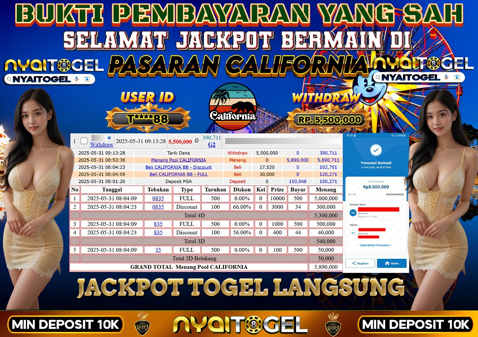 bukti jp togel