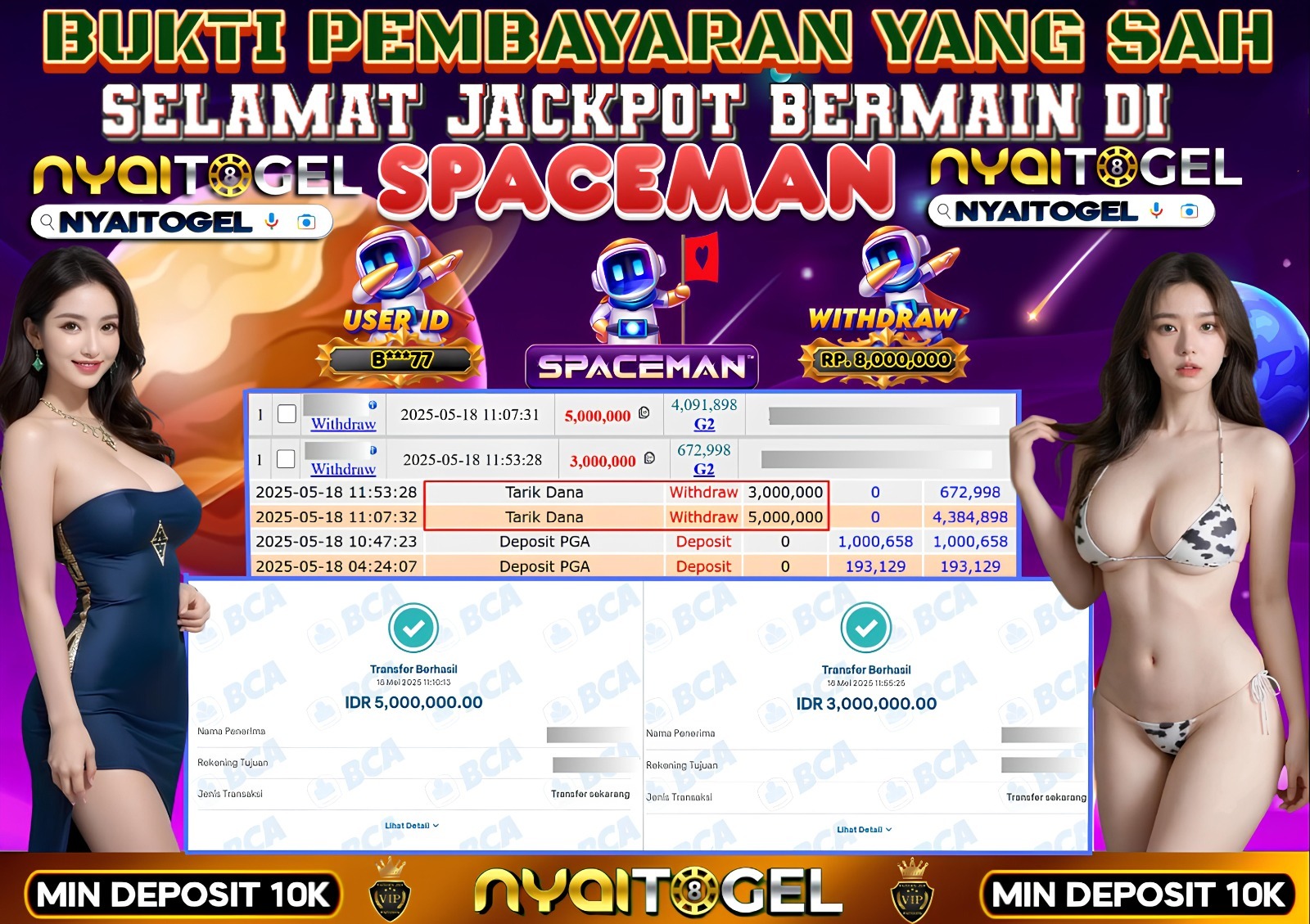 bukti jp slot