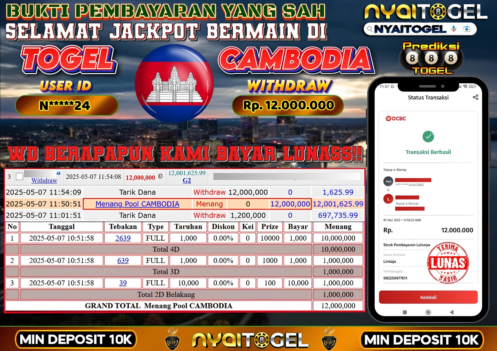 bukti jp togel