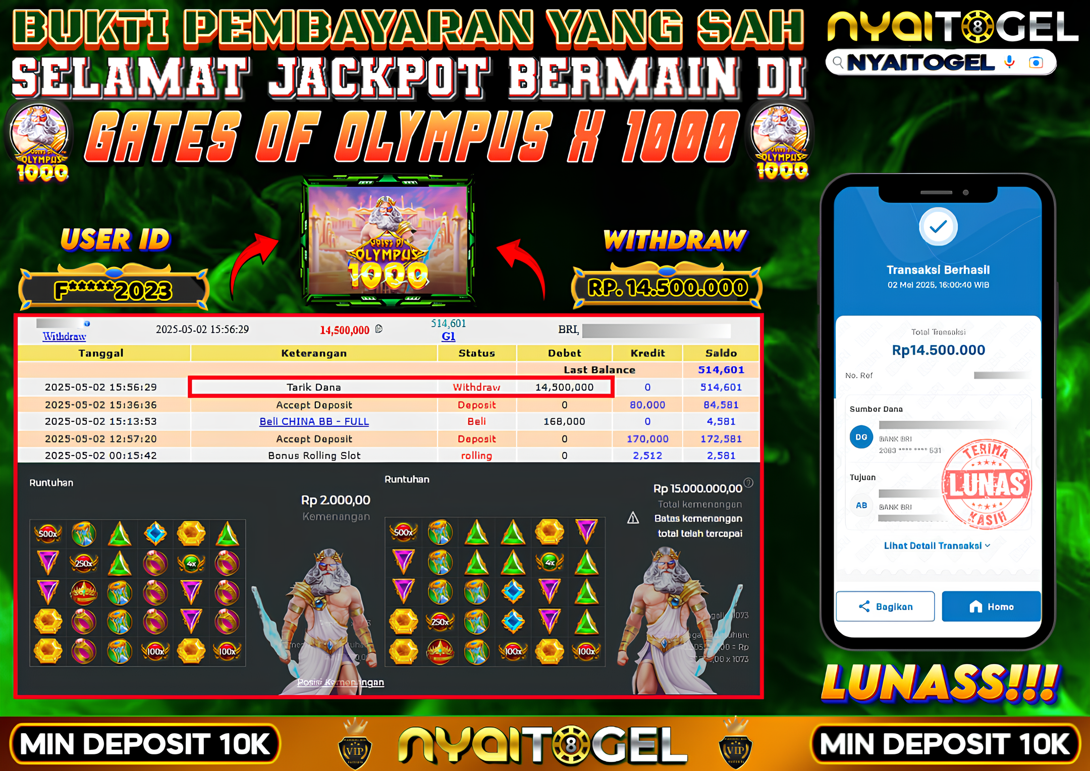 NYAITOGEL Bukti Jackpot Slot