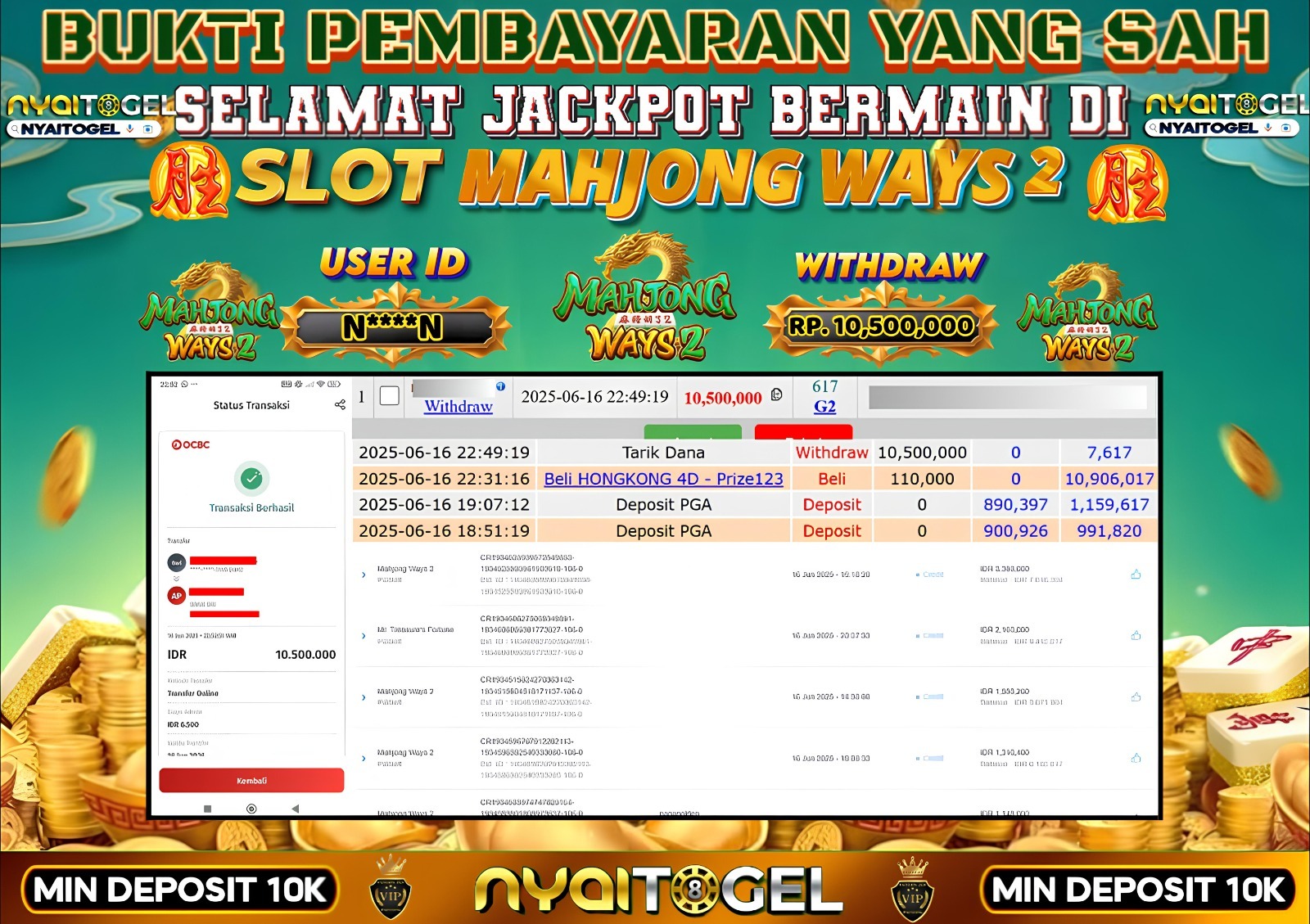 NYAITOGEL Bukti Jackpot Slot 
