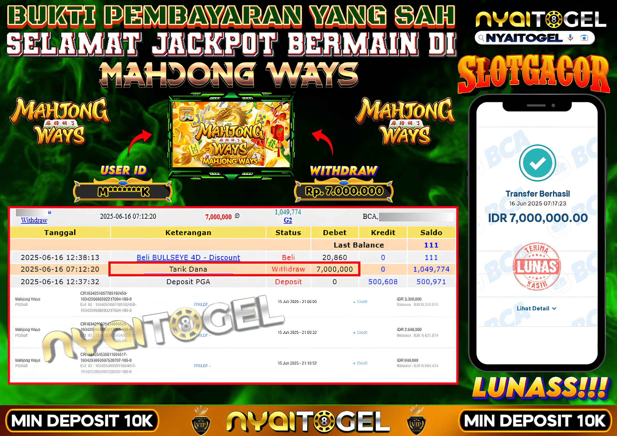 NYAITOGEL Bukti Jackpot Slot