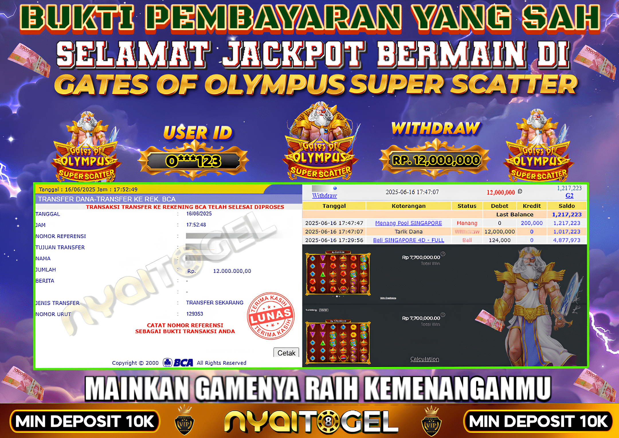NYAITOGEL Bukti Jackpot Slot