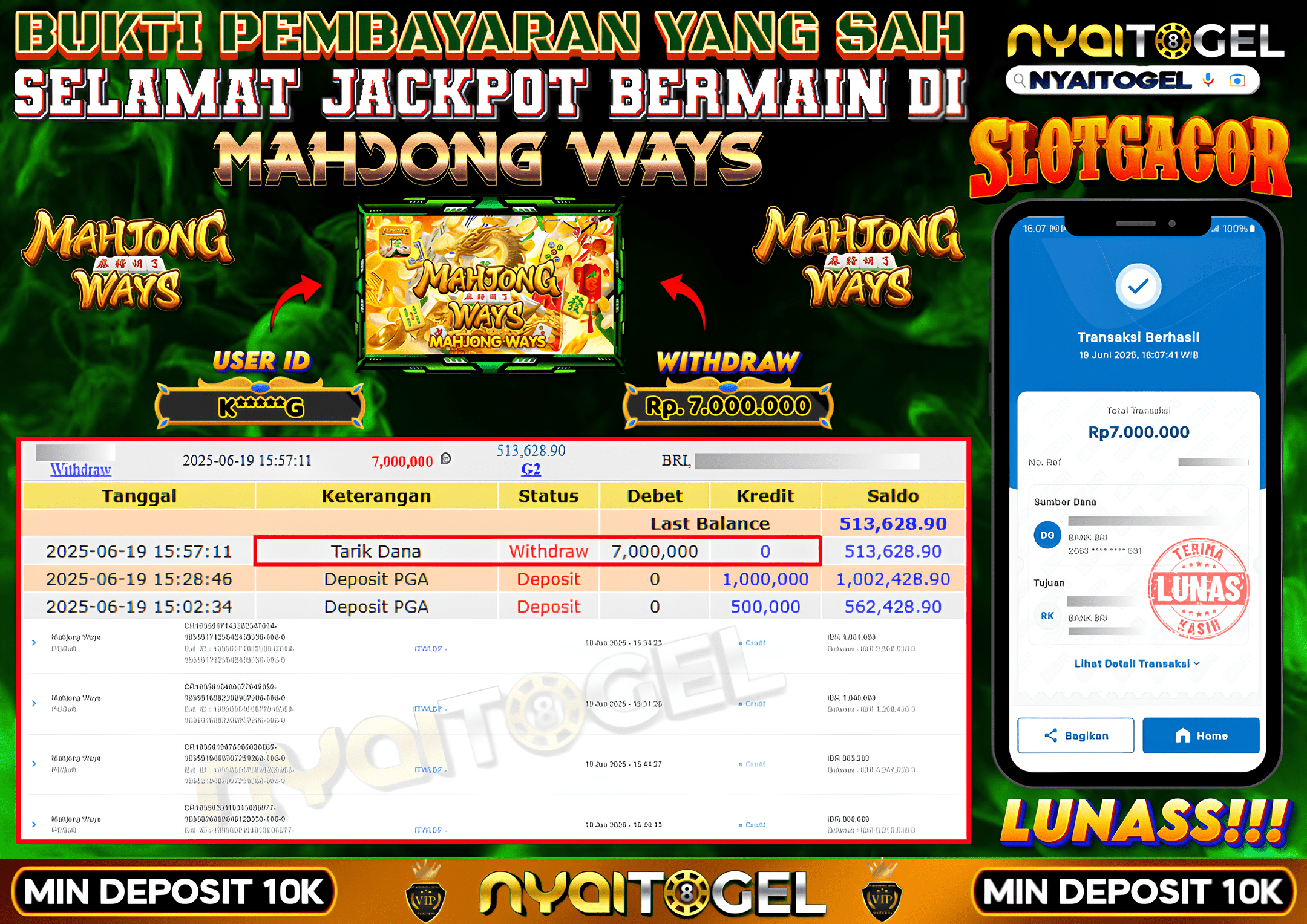 NYAITOGEL Bukti Jackpot Slot