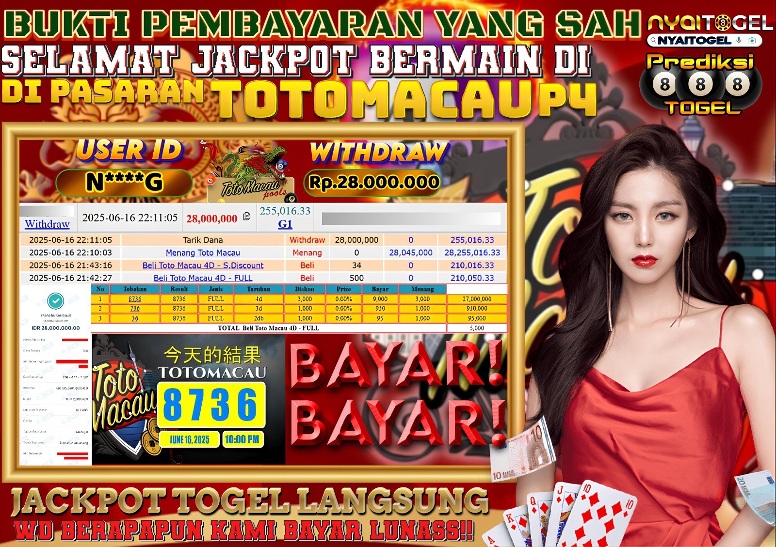 NYAITOGEL Bukti Jackpot Togel