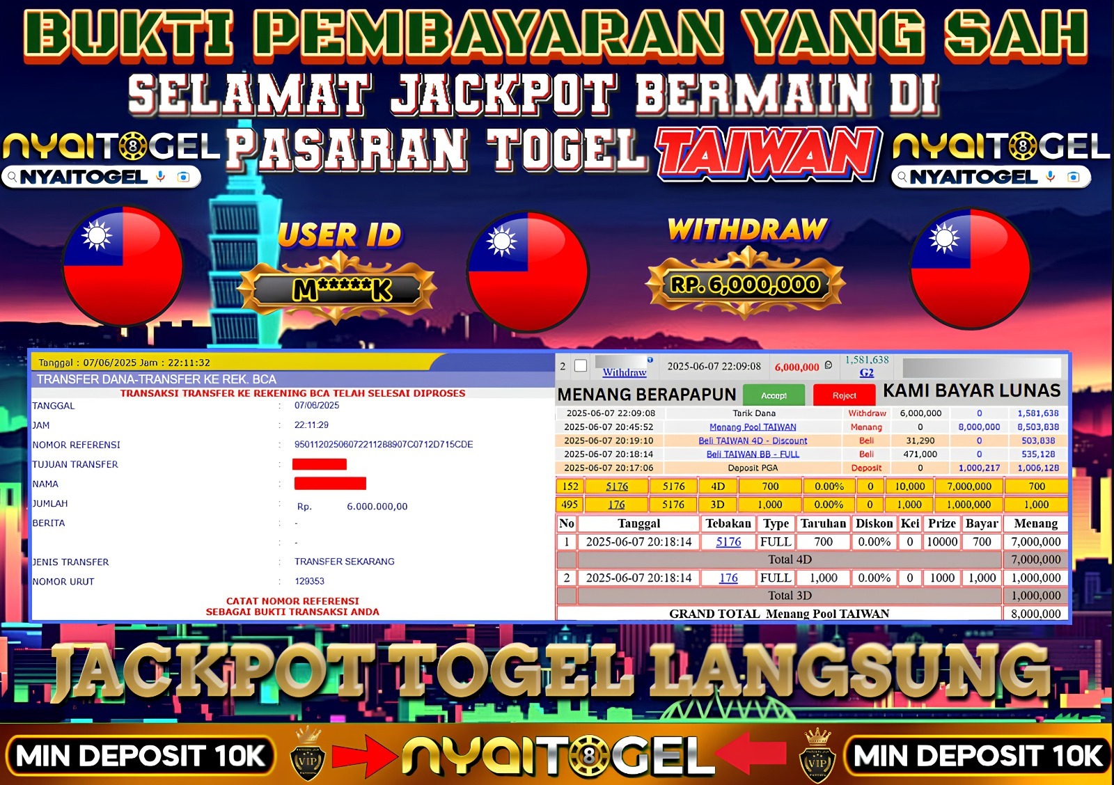 bukti jp togel