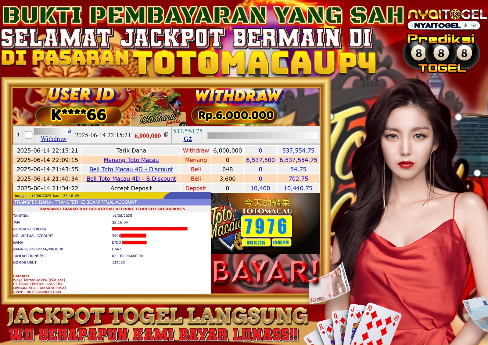 NYAITOGEL Bukti Jackpot Togel
